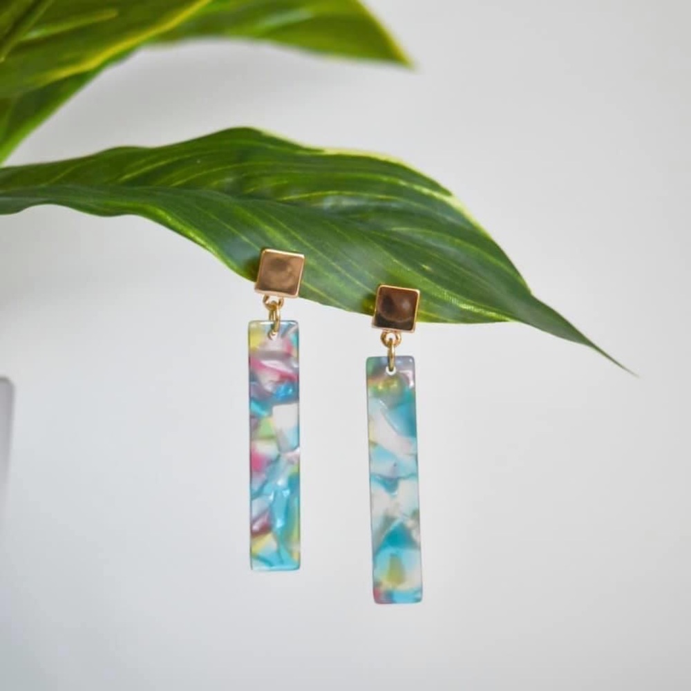 Multicolor Bar Earrings